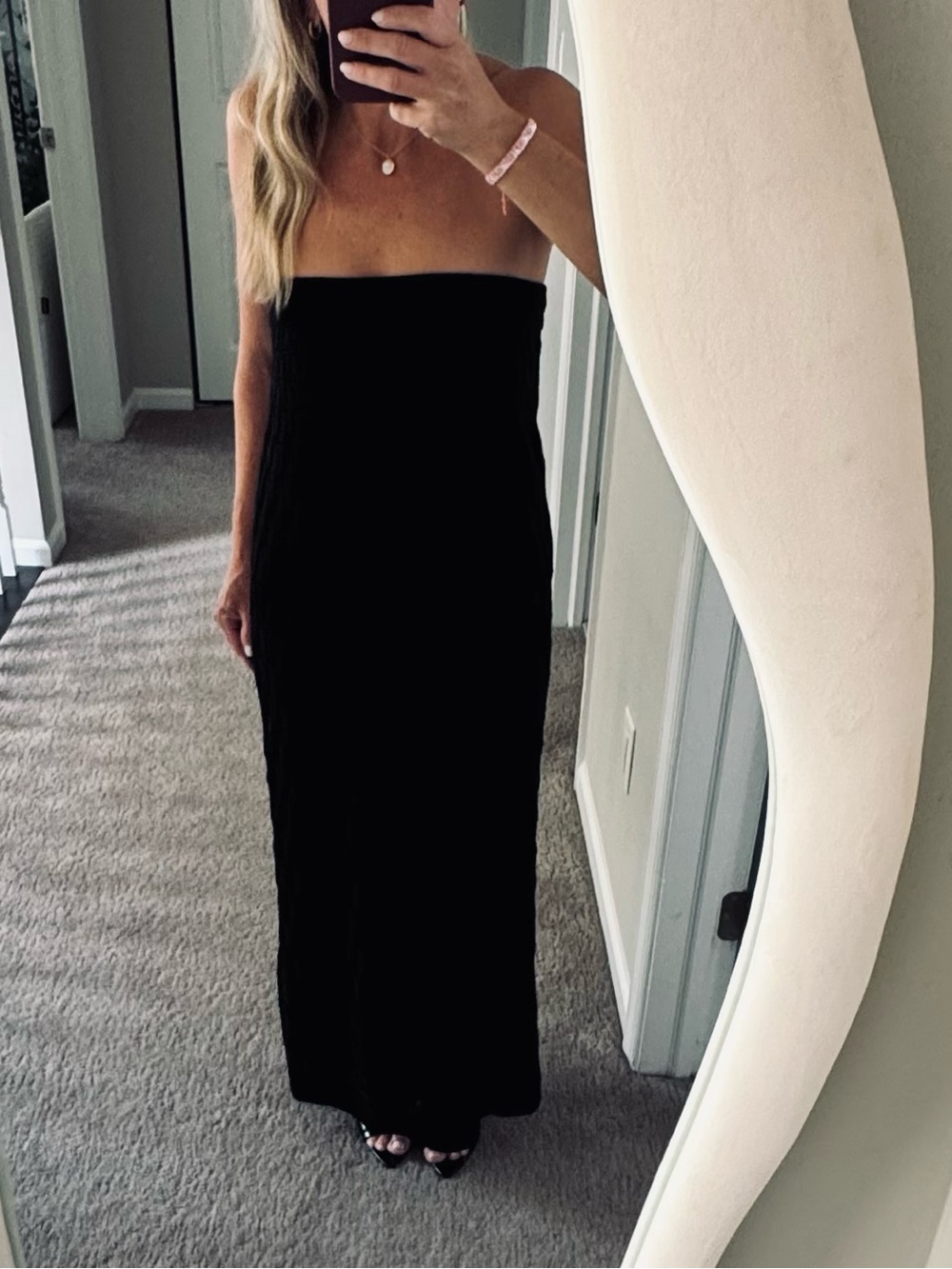 M Missoni Strapless Knit Black Maxi NWT